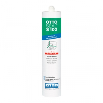Герметик силиконовый санитарный OTTOSEAL S100 C67 антрацит, 300 мл